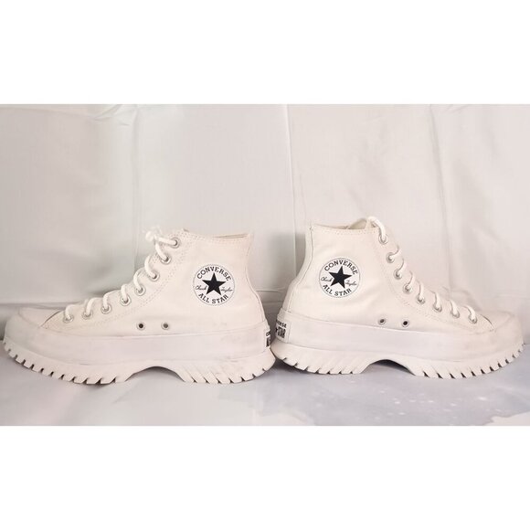 Converse Chuck Taylor All Star Lugged 2.0 High White Women 10.5 Men 8.5 - Picture 8 of 10